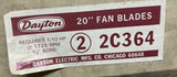 Dayton 2C364 3 Wing 20" Fan Blade 3/8" Bore