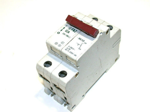MOELLER 2 POLE 2 AMP LOW VOLTAGE 220/380 VAC CIRCUIT BREAKER DIN MOUNT FAZ-2-G2A