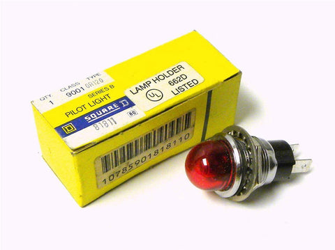 BRAND NEW SQUARE D PILOT LIGHT CLASS 9001 MODEL 0R-120 (6 AVAILABLE)