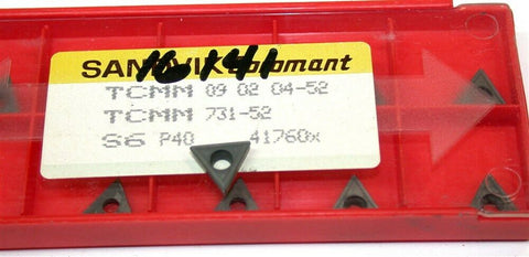 Lot of 10 New Sandvik Indexable Turning Carbide Inserts TCMM 731-52