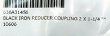 Black Iron Reducer Coupling 2" x 1-1/4"