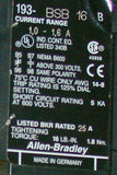 ALLEN BRADLEY MOTOR STARTER/OVERLOAD 100-A09NZ 193BSB16
