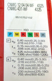 Lot of 8 New Sandvik T-Max P Turning Carbide Inserts CNMG 12 04 04-WF 4325