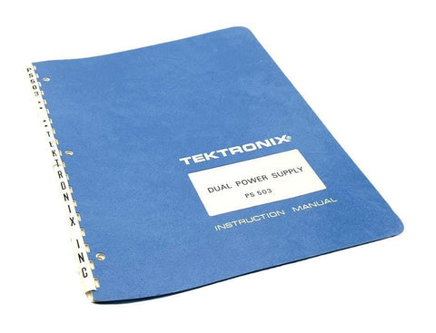 Tektronix PS 503 Dual Power Supply Instruction Manual