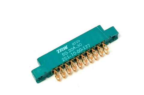 New TRW 50-20A-30 Standard Edge Connector 20 Pin Gold Platted (29 Available)