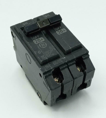 General Electric THQB2120 2 Pole Circuit Breaker 20A 240VAC 1 Phase Bolt-On