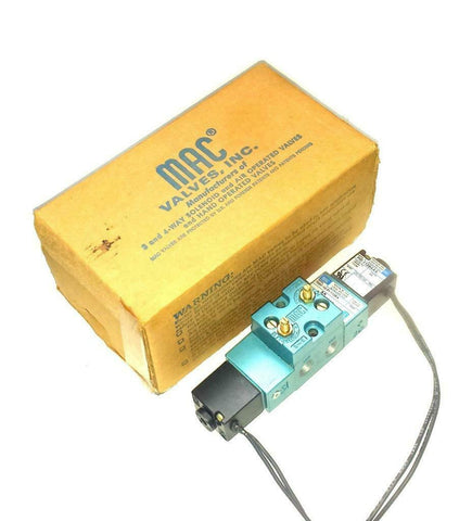 NIB NEW MAC  722C-12-PI-112BA  SOLENOID VALVE 110/120 VAC 6.8 Watts