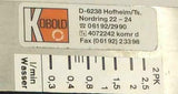 Kobold  D-6238  Flow Meter W/Plug & Fittings