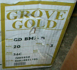 New Grove Gear Gold GD BM220  Speed Reducer Gearbox 20: 1