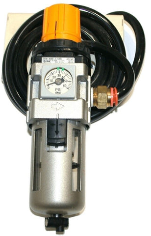 SMC Air Regulator Filter 3/8" NPT W/ Gage & Mounting bracket AW30-N03BE-Z-X2306