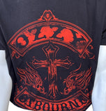 Hanes Men's Ozzy Osbourne Rock & Roll Rebel Black Short Sleeve Shirt Size XL