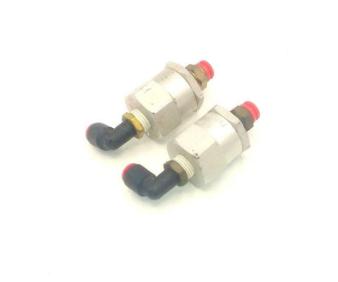 Lot of 2 FLAIR-LINE  CV 1/4  Check Valves W/Fittings 1/4 NPT