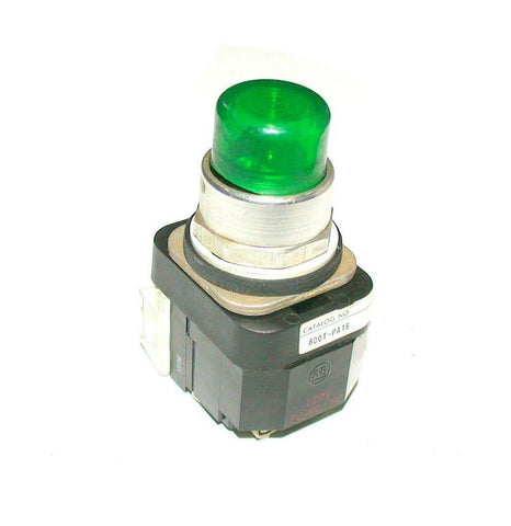 ALLEN BRADLEY  800T-PA16  ILLUMINATED GREEN PUSHBUTTON