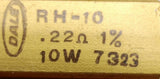 Lot of (4) Dale RH-10 Power Resistor .220 1% 7323