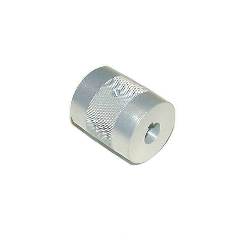GENERIC ALUMINUM  SHAFT COUPLING 3/8"BORE  1-3/8" LENGTH 1-3/16 DIAMATER