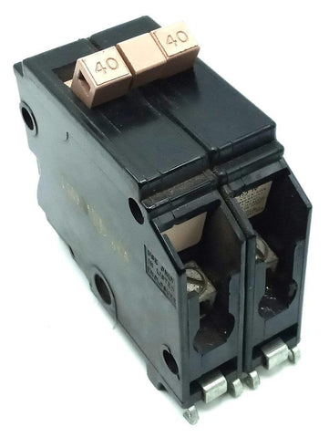 Cutler-Hammer CH240 2 Pole Circuit Breaker 40A 120/240VAC 1 PH Plug In