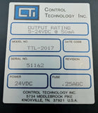 Control Technology TTL-2017 PLC Output Module 24VDC 16-Point Panel Mount LED