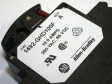 UP TO 8 ALLEN BRADLEY 10AMP 2POLE 250VAC/65VDC CIRCUIT BREAKERS 1492-GHD100F
