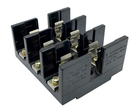 Utsunomiya Electric FHJ1-3 FHJ2-3 Fuse Holder 30-60A 600VAC