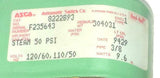New Asco Red Hat  8222B93  Solenoid Valve 3/8 NPT 110/120 VAC 9.6 Watts