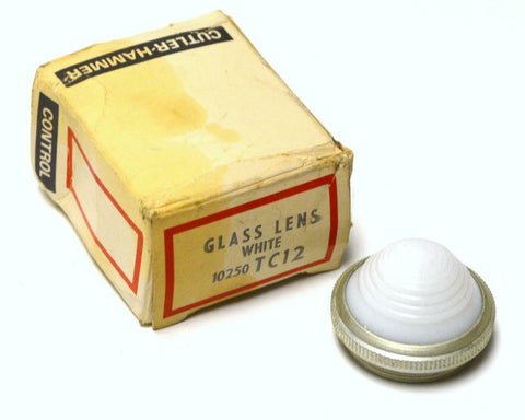 NEW CUTLER HAMMER 10250TC12 WHITE INDICATOR LENS