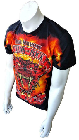American Apparel Men's Kiss Gene Simmons Titans Of Rock 2012 Shirt Size Medium