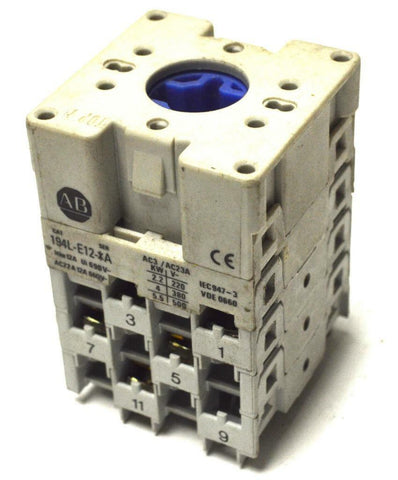 ALLEN BRADLEY 194L-E12 LOAD SWITCH 12 AMP 690 VOLT