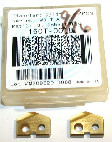 2 Allied Machine Original T-A 9/16" Carbide Spade Drilling Insert 150T-0018