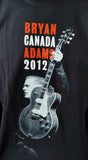 Anvil Men's Bryan Adams Canada Tour 2012 Graphic Black Short Sleeve Shirt Size L