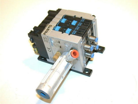 FESTO 24VDC TERMINAL SOLENOID BANK ASSEMBLY CPV10-ASI-4E4A-Z M8