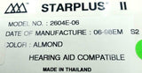 Vodavi Starplus II 2604E-06 Single Line Corded Business Telephone - Almond