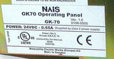 Matsushita Electric NAIS  GK-70  Operator Interface Panel 24 VDC