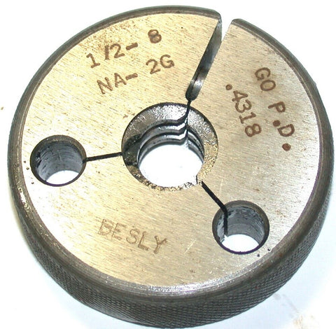 Besly 1/2"-8 NA-2G Thread Ring Go Gage