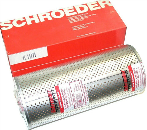 K10H Schroeder 10 Micron 4' Diamter x 9" Hydraulic Filter nib