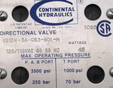 Continental VS12M-3A-GS3-60L-H Directional Valve 110/120 VAC 45 Watts