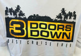 Alstyle Men's 3 Doors Down Best Cruise Ever Gray Short Sleeve Shirt Size Large