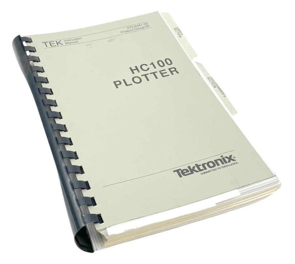 Tektronix HC100 Plotter Instruction Manual
