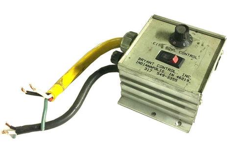 BRYANT CONTROL E150 BOWL CONTROL MOTOR CONTROLLER 115 VAC @ 15 AMPS
