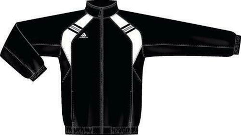 Adidas E76169 Men's Performance Basics Warmup Jacket Black/White Size XS