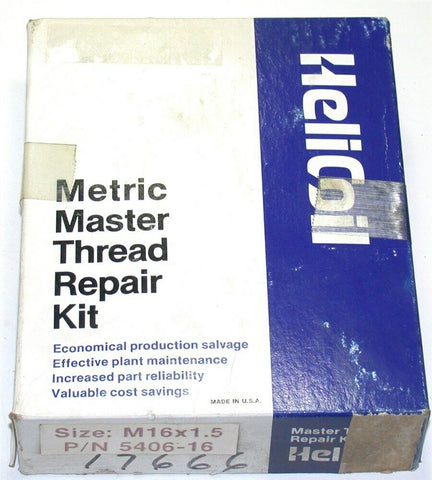 Heli-Coil 304 Stainless Steel Thread Repair Kit M16 x 2 Size 24mm Length 5406-16