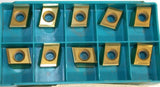 Lot of 10 New Ingersoll Carbide Tin Coated Milling Inserts SPE-55L80 581B