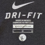 Nike Dri-Fit Men's New Orleans Saints Football Black Short Sleeve Shirt Size L