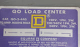 Square D QO-2-4AS Load Center 70A Mains 120/240V 1 PH 3W W/ (2) QO120GF Breaker