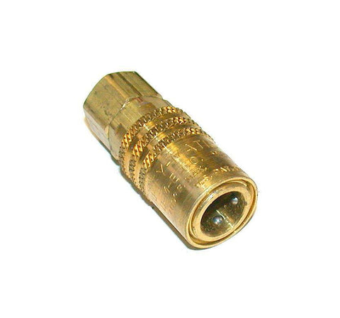 JIFFY-MATIC BRASS FEMALE QUICK CONNECT FITTING 1/4 NPT MODEL 9803  (6 AVAILABLE)