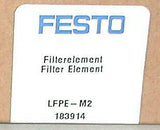 Festo  LFPE-M2  183914  Pneumatic Filter Element W/O-Ring