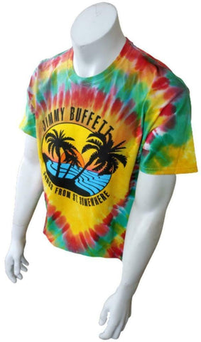 Gildan Men's Jimmy Buffett Songs From St. Somewhere Tie-Dye Shirt Size Large