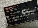 Ridgid 535 Pipe Threader w/ 4 Die Heads & Cart 230V Single Phase