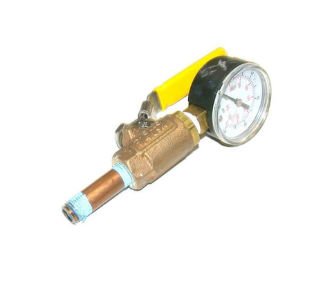 APOLLO CONBRACO  600CWP   LOCK OUT BALL VALVE W/GAUGE 0-100 PSI 1/4 NPT