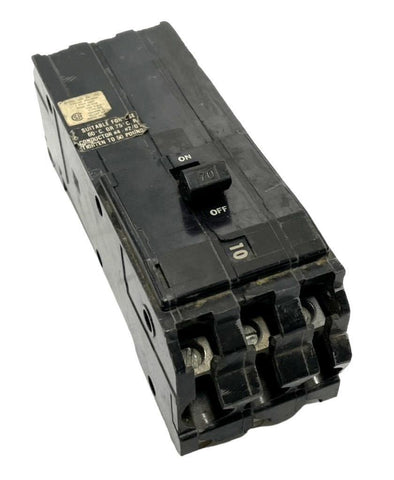 Square D Q1B370 3-Pole Circuit Breaker 70A 240V 3 Phase Bolt-On Mount