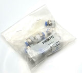 Festo QS-3/8-6 Push-In Fitting 190645 (Lot of 10)